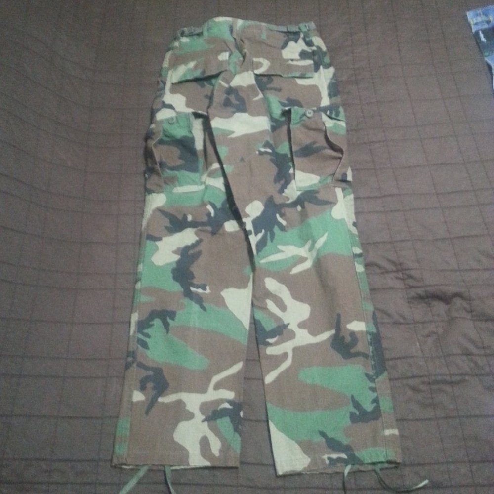 Vintage Camo Cargo Pants Military - Picture 2 of 10